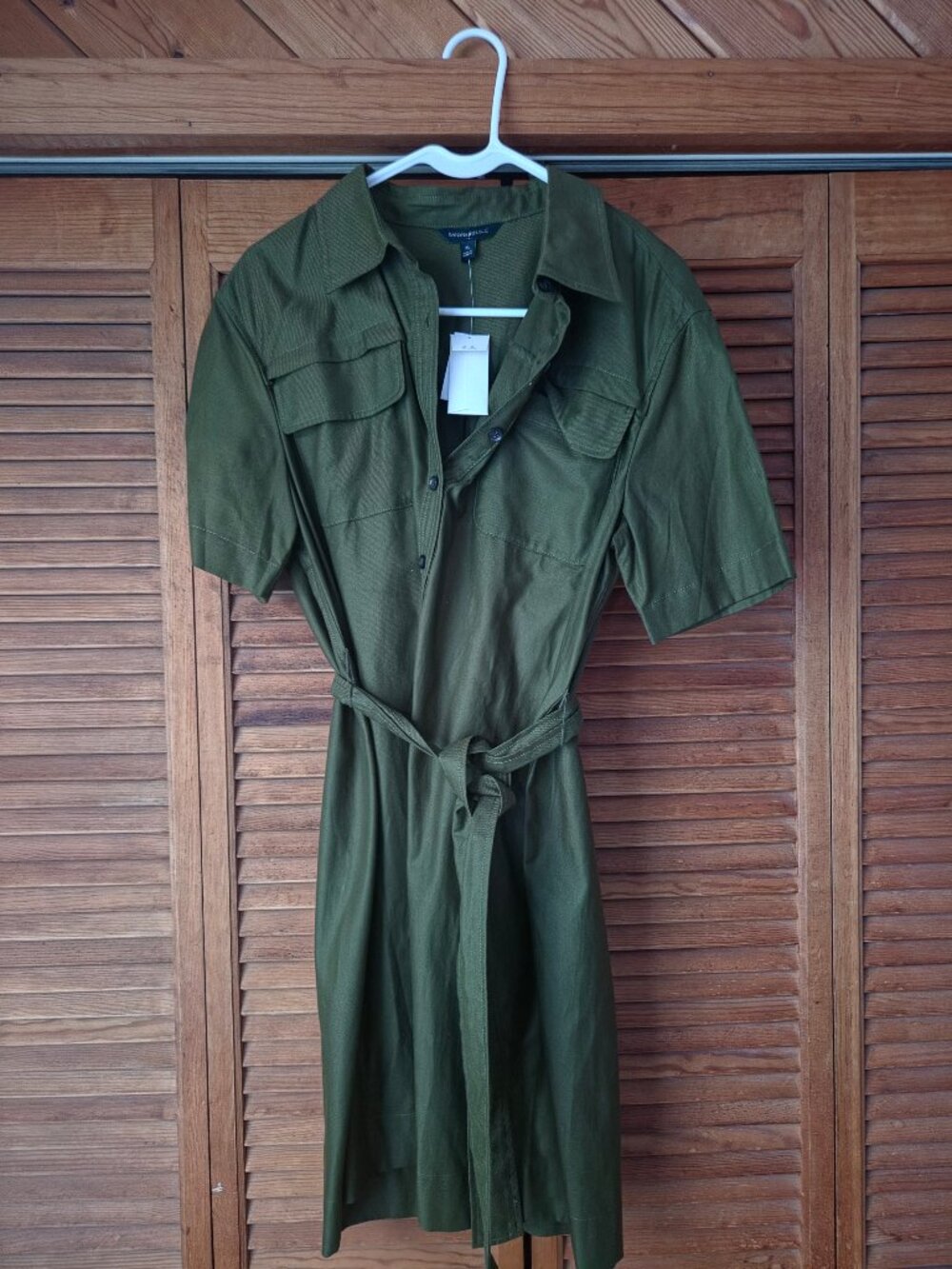 Hunter Green Size Medium Dress By Banana Republic